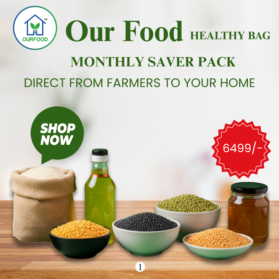 Our Food Monthly Health Bag – 42+ Essentials - Combo for 4 Members
